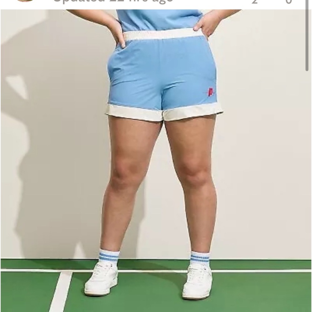 NWT! Prince Pickleball Women’s Woven Mid-Rise Shorts  size XXL. Blue